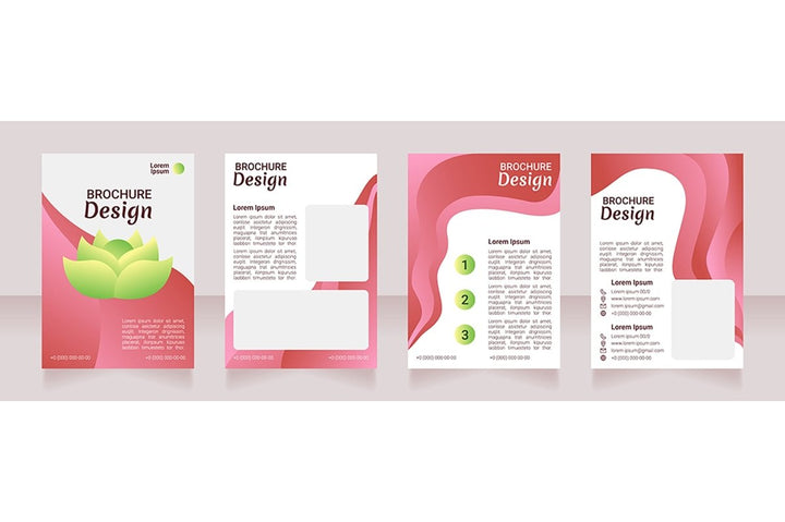 Yoga studio brochure template bundle