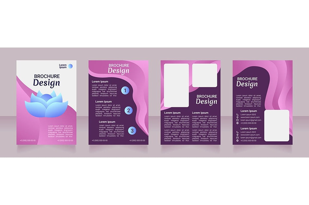 Yoga studio brochure template bundle